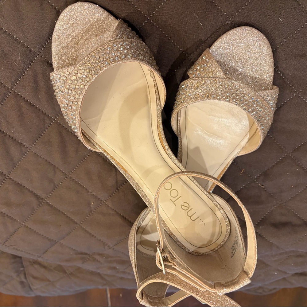 Me Too Women's Sparkling Heels - Champagne